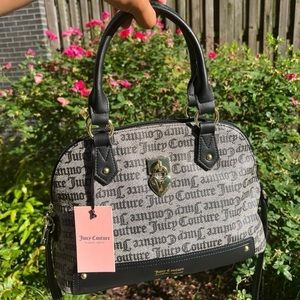 JUICY COUTURE Gothic Printed Satchel Bag